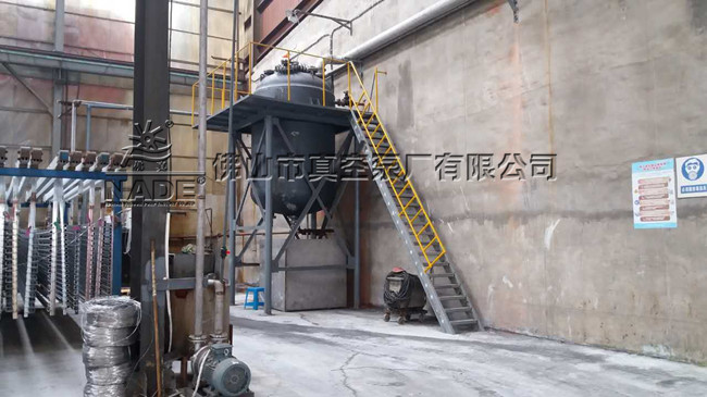 廢液處理系統的反應釜正確安裝現場圖 廢液處理系統的反應釜正確安裝現場圖